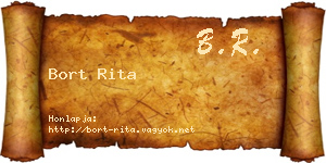 Bort Rita névjegykártya
